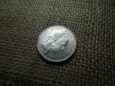 Ferenc József , ezüst 1 forint 1881 KB , Körmöcbánya 