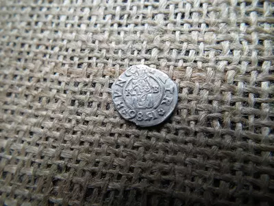 Rudolf , ezüst dénár 1586 KB , Körmöcbánya ! denár 