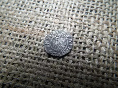 Rudolf , ezüst dénár 1594 KB , Körmöcbánya ! denár 