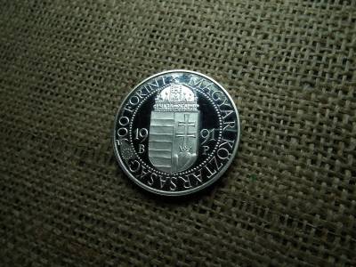Ezüst 500 forint 1991 PP , János Pál Pápa 