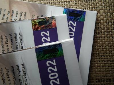 75 ÉVES A FORINT - 65 ÉVES A FÜLES - 5 FORINT 2021  EMLÉKÉRMÉKKEL - BLISZTER - CSAK 750 DB! Alacsony sorszám 098-099-100 , Ár / bliszter 