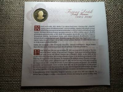 Deák Ferenc 20 forint 2003 PP , 1 lapos , sorból kivágott ! 