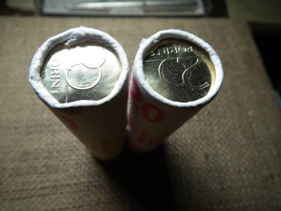 20 forint 2020 , verdefényes  , bontatlan rolni ! ár / db 
