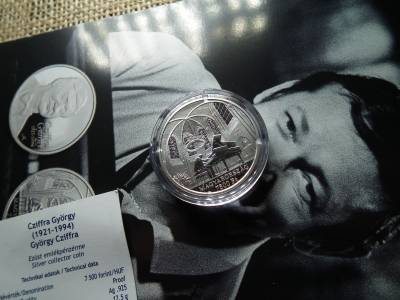 7500 forint 2021 ezüst  - Cziffra György - PP UNC - bontatlan kapszula + certi + prospektus 