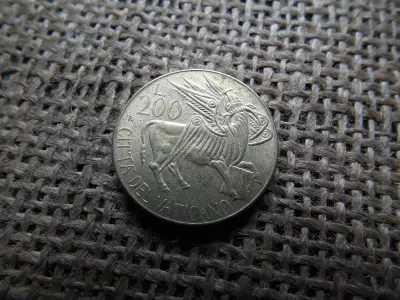 Vatikán , 200 lira 1985 , líra , lire - II. János Pál evangélista, Lukács