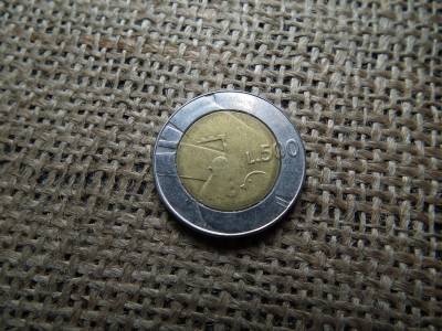 San Marino 500 lira 1990 , lire , líra A Köztársaság és a világ