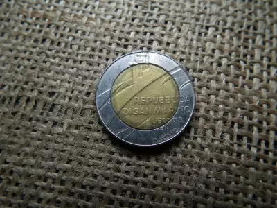 San Marino 500 lira 1990 , lire , líra A Köztársaság és a világ