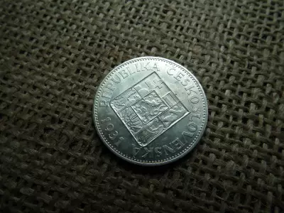 Csehszlovákia , ezüst 10 korona 1931 , Korun 