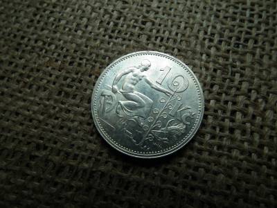 Csehszlovákia , ezüst 10 korona 1931 , Korun 