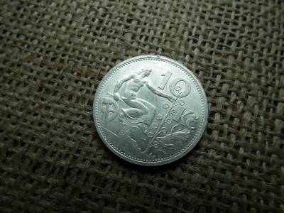 Csehszlovákia , ezüst 10 korona 1932 , Korun 