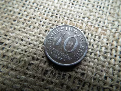 Lengyelország 10 pfenigov 1917 , 10 Fenigów 
