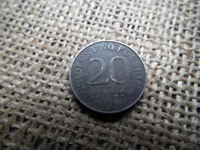 Lengyelország 20 pfenigov 1917 , 20 Fenigów 