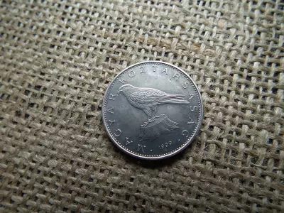 50 forint 1999 BU , idegen anyag benyomódás , verdehibás 