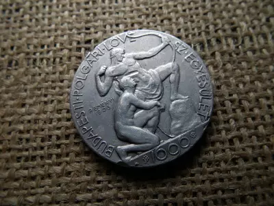 Budapest Polgári lövész egyesület , Reményi 1926  , Hazádat és Királyodat védeni tanuld itt ! Érem 