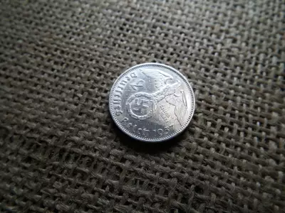 Birodalmi , ezüst 2 márka 1937 A  , Horogkeresztes 