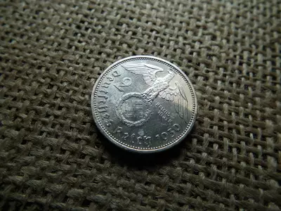 Birodalmi , ezüst 2 márka 1939 A , Horogkeresztes 