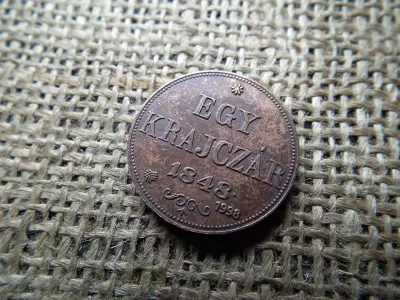 1 krajcár 1848 - 1998 jubileumi , hivatalos múzeumi utánveret 