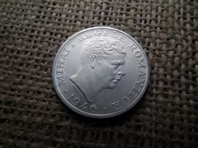 Románia , ezüst 25000 lei 1946 
