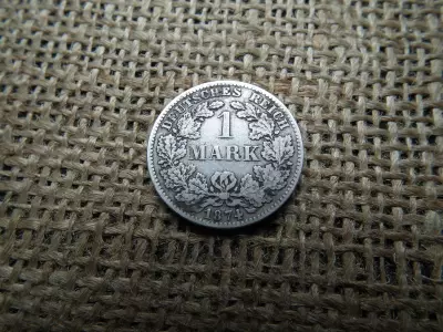 Birodalmi , ezüst 1 márka 1874 F , mark 