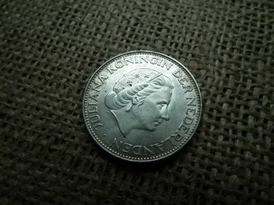 Hollandia , ezüst 2 1/2 gulden 1964