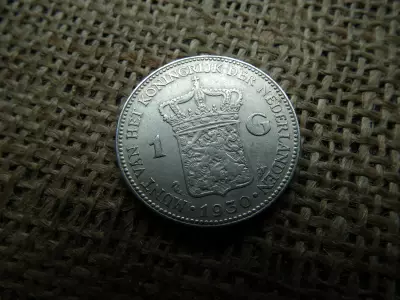 Hollandia , ezüst 1 gulden 1930