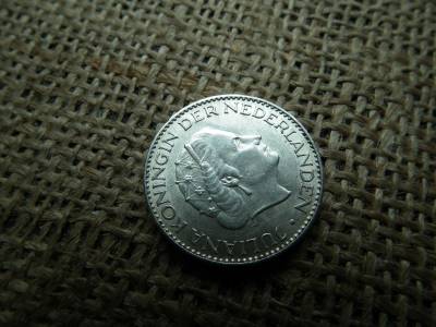 Hollandia , ezüst 1 gulden 1957