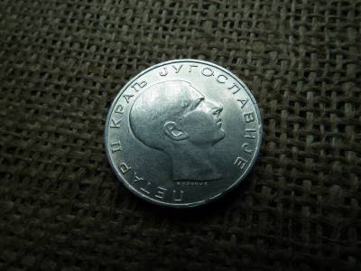 Jugoszlávia , ezüst 50 dinara 1938 , dinár 