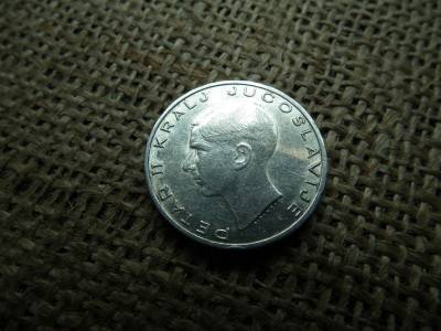 Jugoszlávia , ezüst 20 dinara 1938 , dinár 