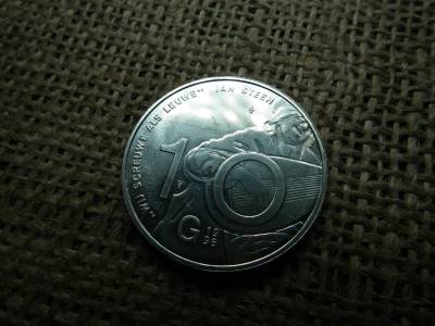 Hollandia , ezüst 10 gulden 1996 . Beatrix Jan Steen 