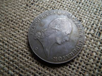 Ferenc , ezüst 1 tallér 1823 C  , thaler 