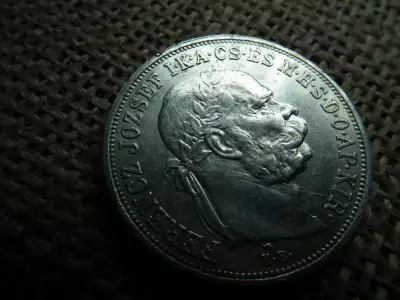 Ezüst 5 korona 1907 KB 
