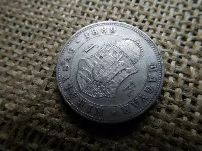Ezüst 1 forint 1889 KB