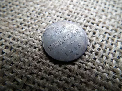 Ezüst 6 krajcár 1848 A  