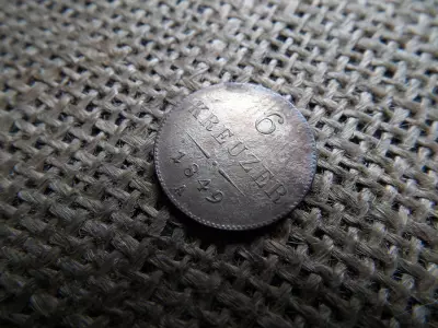 Ezüst 6 krajcár 1848 A  