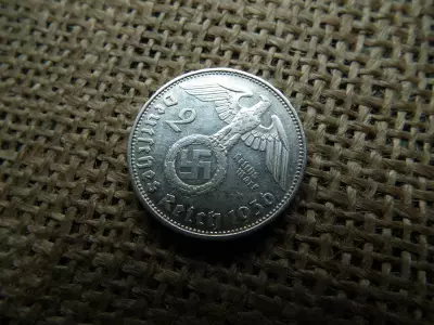 Birodalmi ezüst 2 márka 1936 G , ritka !  reichsmark