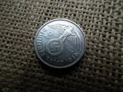 Birodalmi ezüst 2 márka 1936 D , ritka !  reichsmark