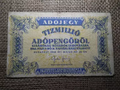Tízmillió Adópengő 1946 