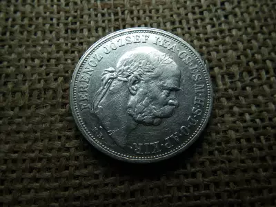 Ezüst 5 korona 1909 KB 