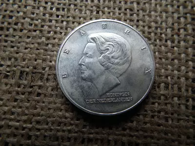 Hollandia , ezüst 10 gulden 1997 , Beatrix Marshall terv