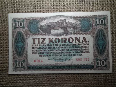 10 korona 1920 , nagyon szép 