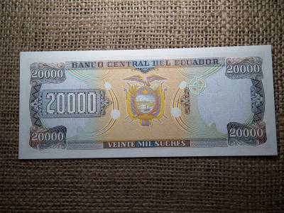 Ecuador 20000 sucres 1999 , UNC , C1 Ecuador 20000 sucres 1999 , UNC , C1