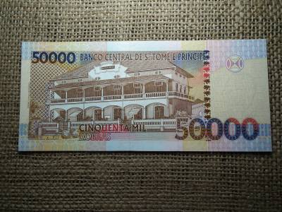 S . Tomé 50000 dobras 2013 UNC , C1 S . Tomé 50000 dobras 2013 UNC , C1