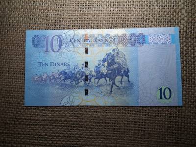 Líbia 10 dinars 2015 UNC , C1 Líbia 10 dinars 2015 UNC , C1