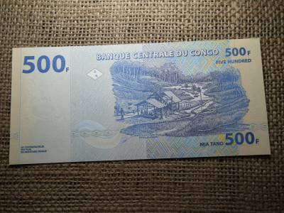 Kongó 500 francs 2002 UNC , C1 Kongó 500 francs 2002 UNC , C1