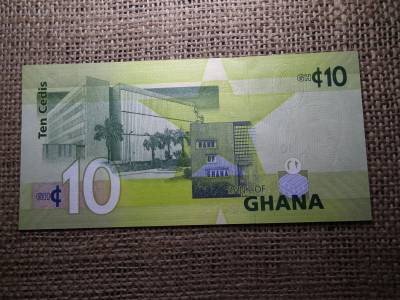 Ghána 10 cedis 2015 UNC , C1 Ghána 10 cedis 2015 UNC , C1