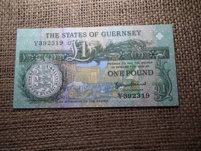 Guernsey 1 pound 1991 - 2016 UNC , C1 Guernsey 1 pound 1991 - 2016 UNC , C1