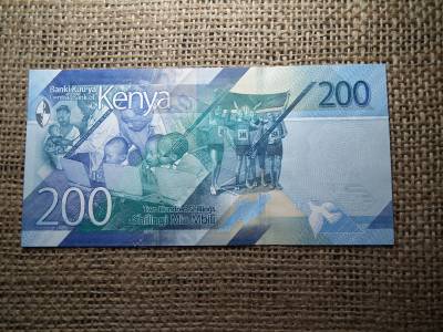 Kenya 200 shilingi 2019 UNC , C1 Kenya 200 shilingi 2019 UNC , C1
