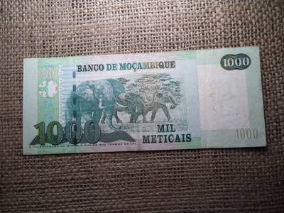 Mozambik 1000 meticais 2011 VF , C1 Mozambik 1000 meticais 2011 VF , C1