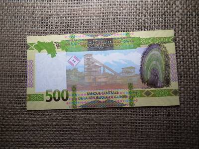 Guinea 500 francs 2018 UNC , C1 Guinea 500 francs 2018 UNC , C1