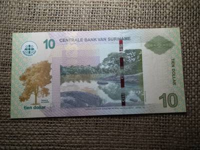 Suriname 10 dollar 2010 UNC , C1 Suriname 10 dollar 2010 UNC , C1